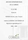 Répertoire alphabétique : A-V