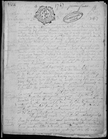Sépultures (1747-1759)