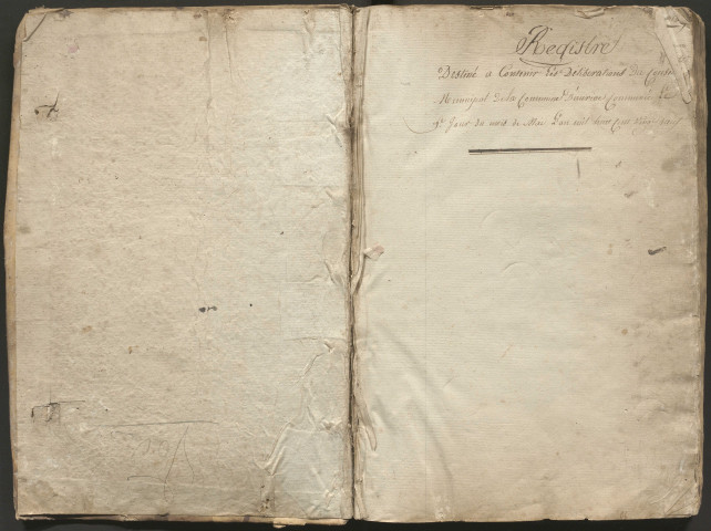 Délibérations du conseil municipal (1829-1879), bureau de bienfaisance (1857-1878).
