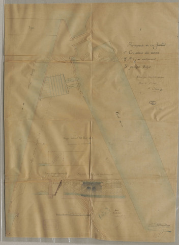 Canal de dérivation de la Corrèze : entretien du barrage, reconstruction de la digue, construction d'un moulin sur le canal de dérivation, couverture des vannes.