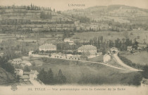 Tulle : "L'Auvergne - 184. Tulle - Vue panoramique vers la caserne de la Botte".