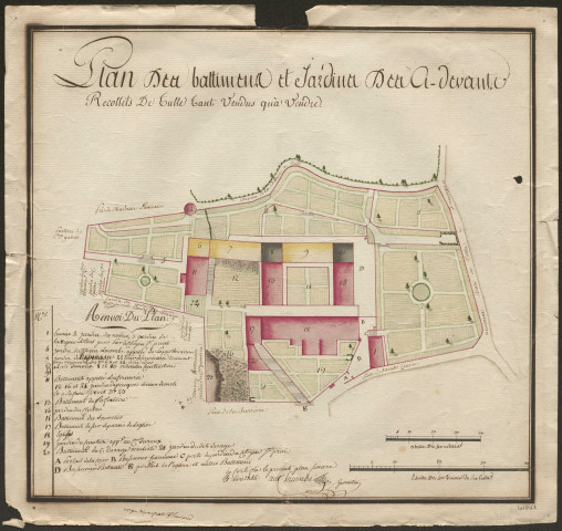 Construction : correspondance, devis, rapports ; projet consistant à réunir les prisons au couvent des carmes (1812)