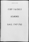 Baptêmes, mariages, sépultures (1747-1762)