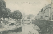 Tulle : "Corrèze - 231 - Tulle, les quais et la passerelle".
