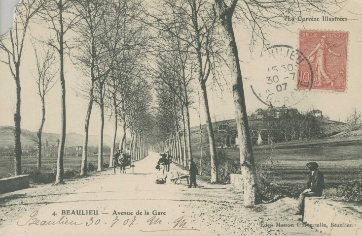 Altillac : "4. Beaulieu - Avenue de la gare".