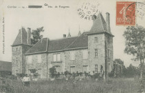 Condat-sur-Ganaveix : "Corrèze - 24 - Uzerche, châtea de Faugeras". (sic)