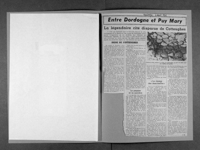 Chamberet à Cotteuges.