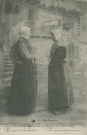 Folklore (scènes de) : "9 - En Corrèze - Le médecin m'a mise au lait pour un an. J'y suis bien restée 18 mois. Toi ? Oui, quand j'étais en nourrice.". texte en limousin.