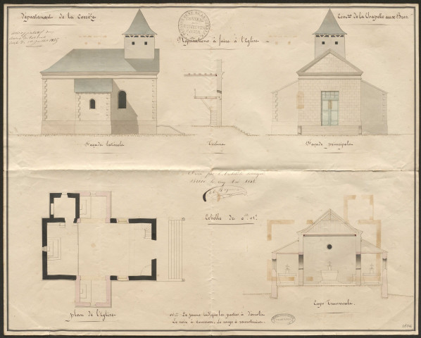 Eglise ; acquisition d'une cloche. Presbytère.