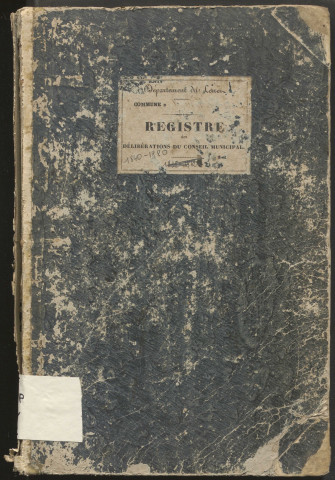 Délibérations du conseil municipal. 17 mai 1840-07 mars 1880