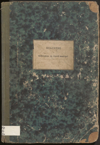 Délibérations du conseil municipal. 20 mai 1877-19 août 1883