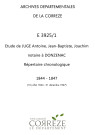 Répertoire chronologique : 10 juillet 1844-31 décembre 1847