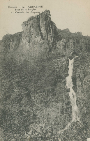 Aubazine : "Corrèze - 14 - Aubazine - Le saut de la Bergère et cascade de Coyroux".