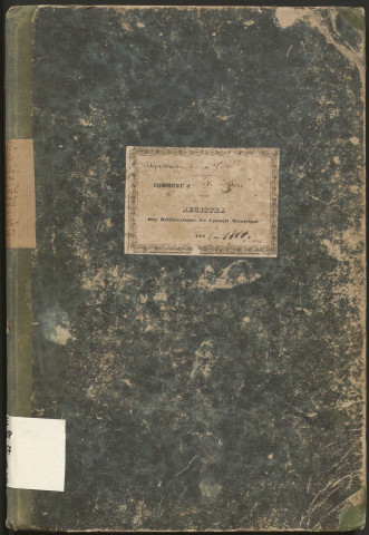 Délibérations du conseil municipal. 16 juillet 1854-17 février 1861