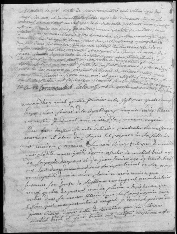 Naissances, mariages, décès (1793-1802)