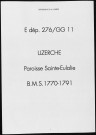 Baptêmes, mariages, sépultures (1770-1791)