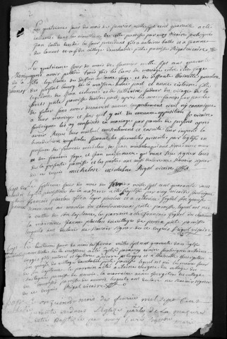 Baptêmes, mariages, sépultures (1740-1758)