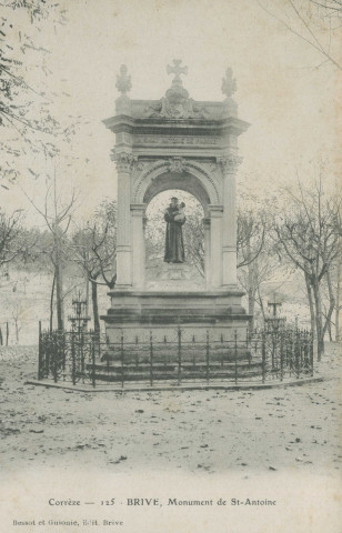Brive-la-Gaillarde : "Corrèze - 125 . Brive, monument de St-Antoine".