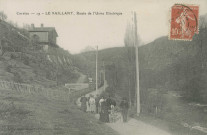 Voutezac : "Corrèze - 19 - Le Saillant, route de l'usine électrique".
