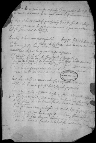 Baptêmes, mariages, sépultures (1693-1722)