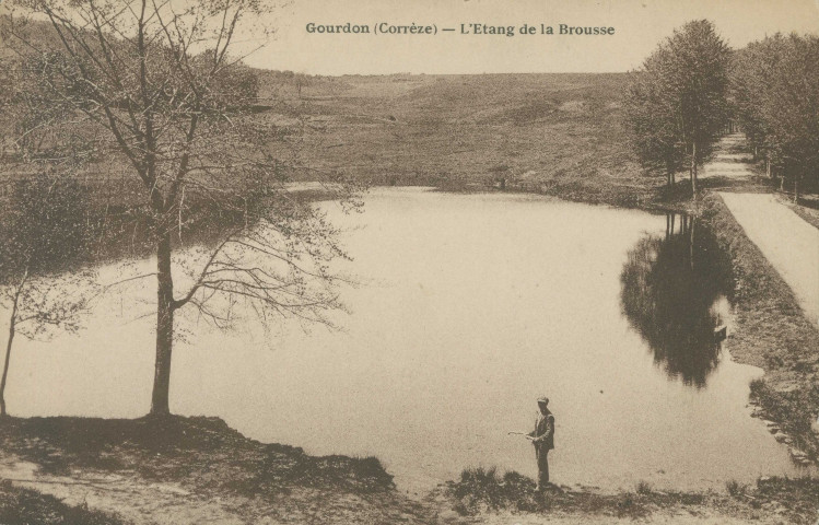 Gourdon-Murat : "Gourdon (Corrèze) - L'étang de la Brousse".