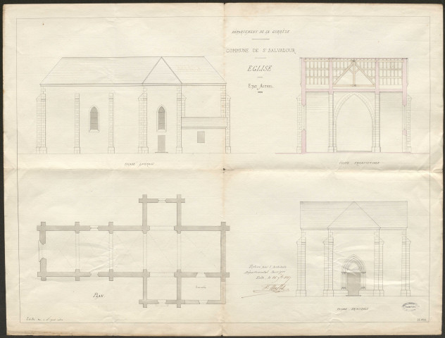Eglise. Presbytère.
