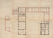 Voutezac, école d'arboriculture d'Objat-Voutezac (domaine de Murat).- construction et agrandissement : acquisition de la propriété (1919-1921), dossier de travaux et procès-verbaux d'adjudication, cahier des charges, correspondance, affiches d'adjudication (1922), travaux supplémentaires et plans (1923).