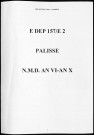 Naissances, mariages, décès (1798-1802)
