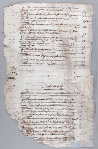 Répertoire chronologique : avril 1764-ventôse an V