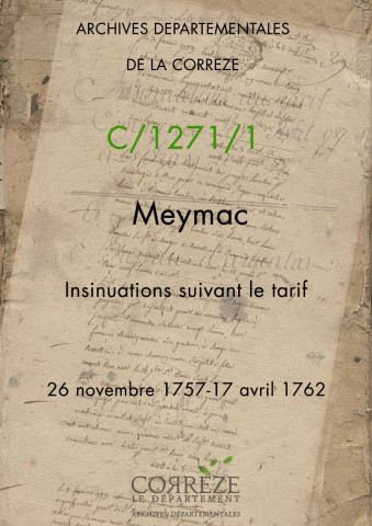 26 novembre 1757-17 avril 1762