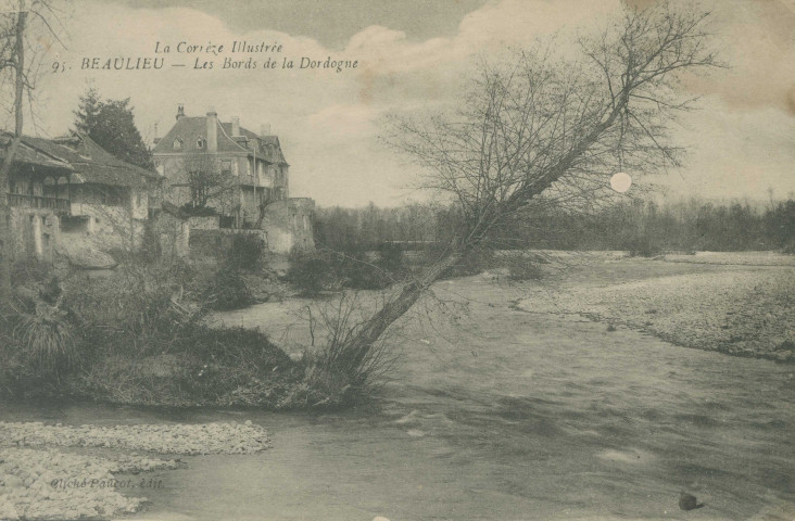 Beaulieu-sur-Dordogne : "La Corrèze illustrée. - 95 - Beaulieu - Les bords de la Dordogne".
