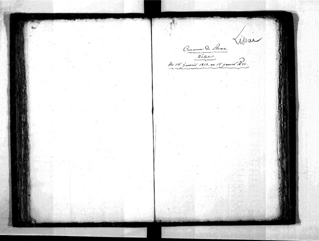 Tables décennales des mariages (1813-1822)