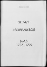 Baptêmes, mariages, sépultures (1737-1792)