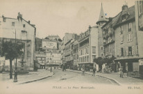 Tulle : "41 Tulle. - La place municipale.".
