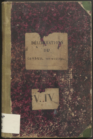 Délibérations du conseil municipal. 13 mai 1883-09 décembre 1898
