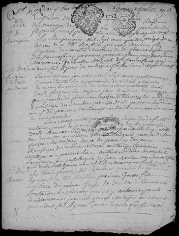 Baptêmes, mariages, sépultures (1782-1802)
