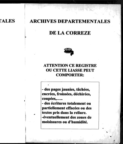 Naissances, mariages, décès (1813-1822)