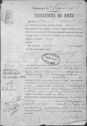 Naissances (1873-1882)