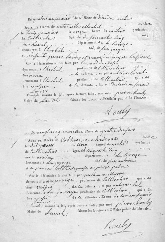 Décès (1822-1848)