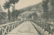 Argentat : "Corrèze - 1 - Argentat, Entrée du pont du Basteyroux".