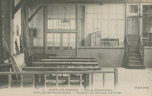 Bort-les-Orgues : "10 - Bort-les-Orgues - Ecole Marmontel. - Atelier de menuiserie. - Magazin et bureau d'études.".