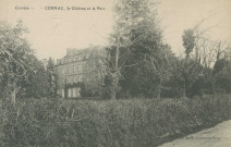 Cosnac : "Corrèze - Cosnac, le château et le parc". Les armes de la famille de Cosnac sont reproduites en timbre sec.