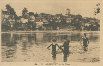 Argentat : "19. Argentat - La plage".