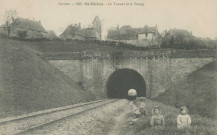 Saint-Solve : "Corrèze - 668. St-Solve - Le tunnel et le bourg".