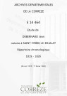 Répertoire chronologique : 26 avril 1819-17 février 1826