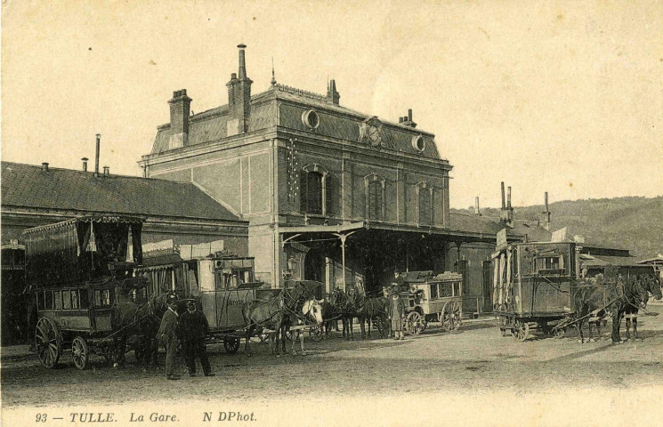 "93 - Tulle. La gare".