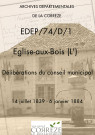 Délibérations du conseil municipal. 14 juillet 1839-06 janvier 1884