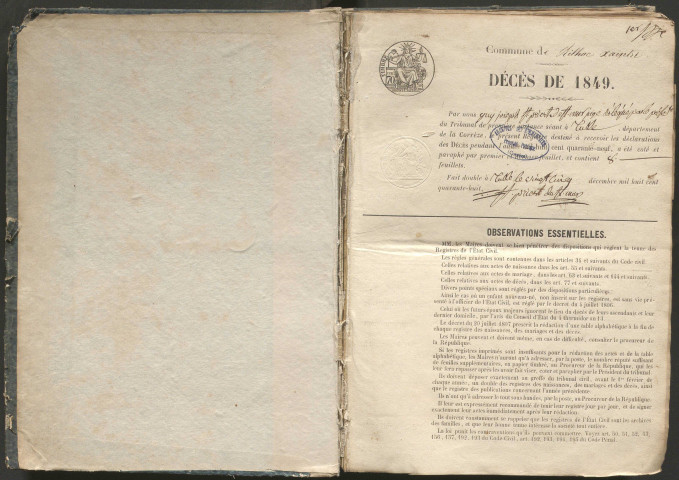 Décès (1849-1868)