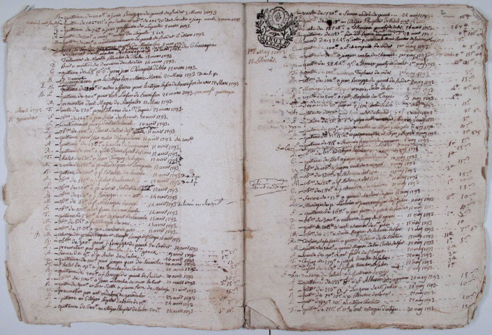 Répertoire chronologique : 1705-1793