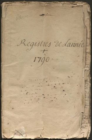 Baptêmes, mariages, sépultures puis naissances, mariages, décès (1790-1799)